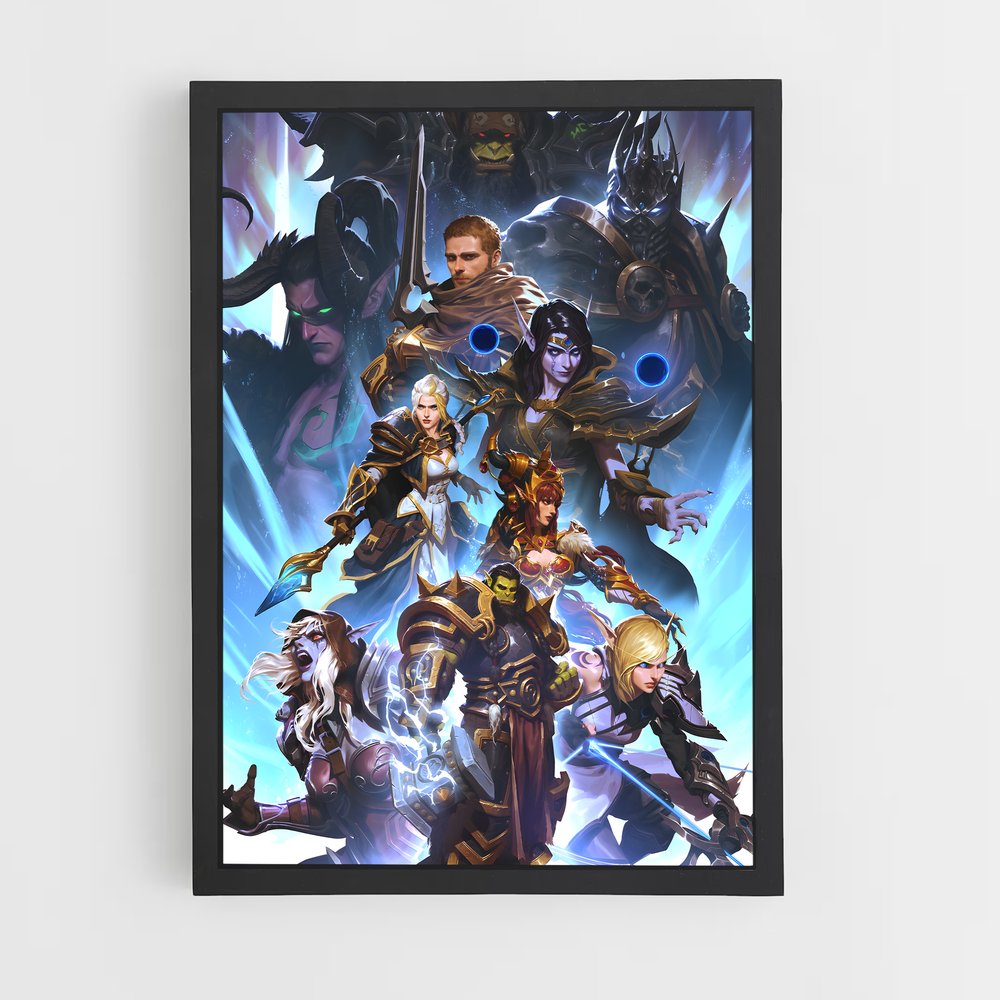 Poster L'Alliance en Guerre – affiche World of Warcraft (vue 2)
